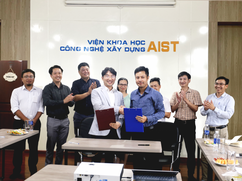 Lễ ký kết hợp tác giữa Viện Khoa học Công nghệ Xây dựng AIST với Công ty Han-Viet Platform