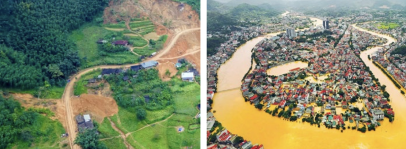 Sạt lở tại Nguyên Bình -Cao Bằng  và Ngập úng ở TP. Cao Bằng 9/2025